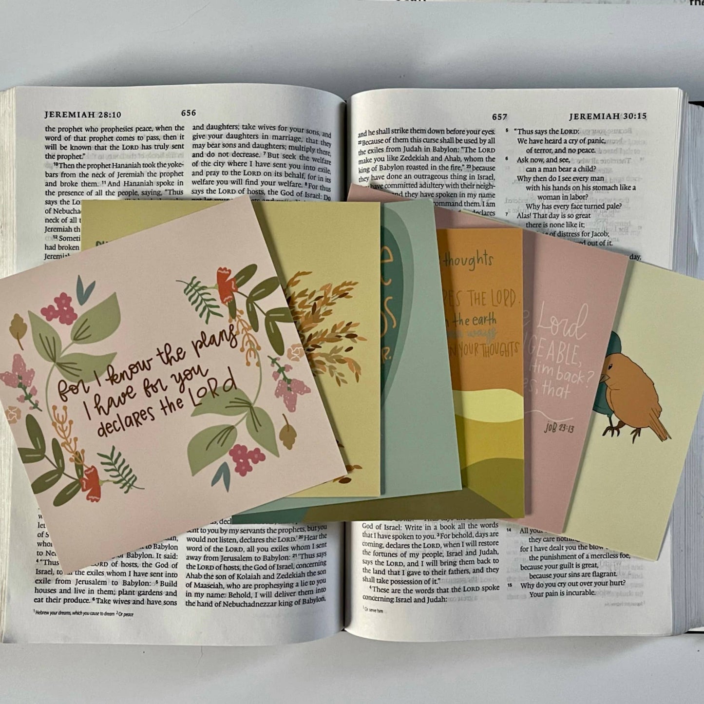 Scripture Cards | Jeremiah 29:11 | Prayer Cards | Bible card