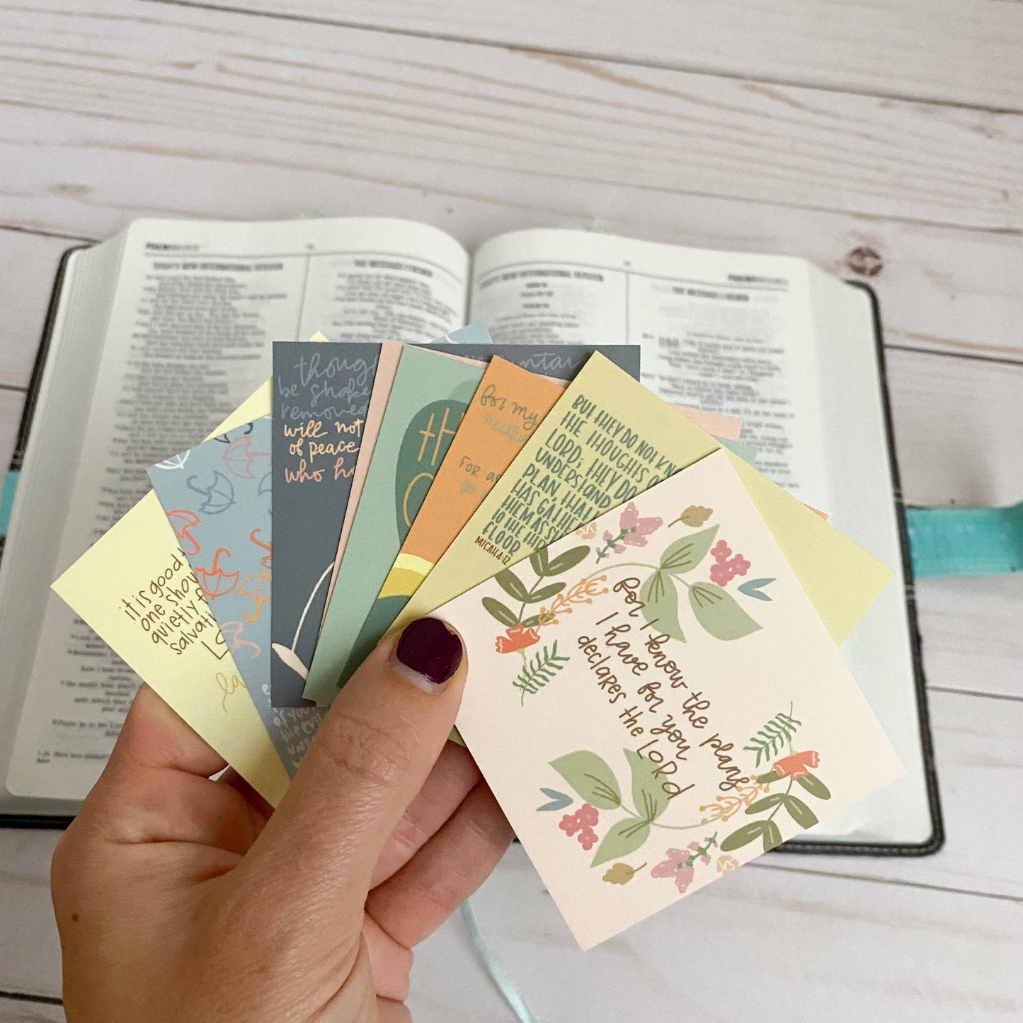 Scripture Cards | Jeremiah 29:11 | Prayer Cards | Bible card