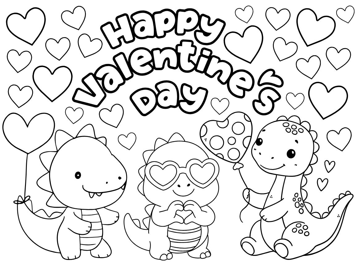 18x24 Valentines Day Coloring Page