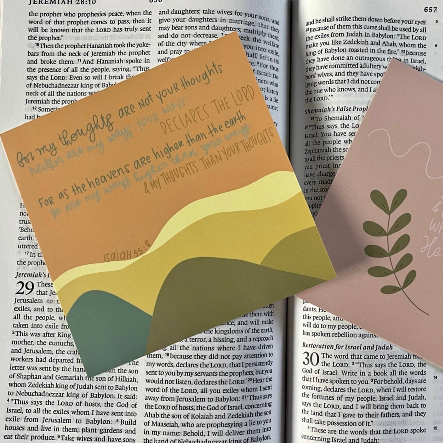 Scripture Cards | Jeremiah 29:11 | Prayer Cards | Bible card
