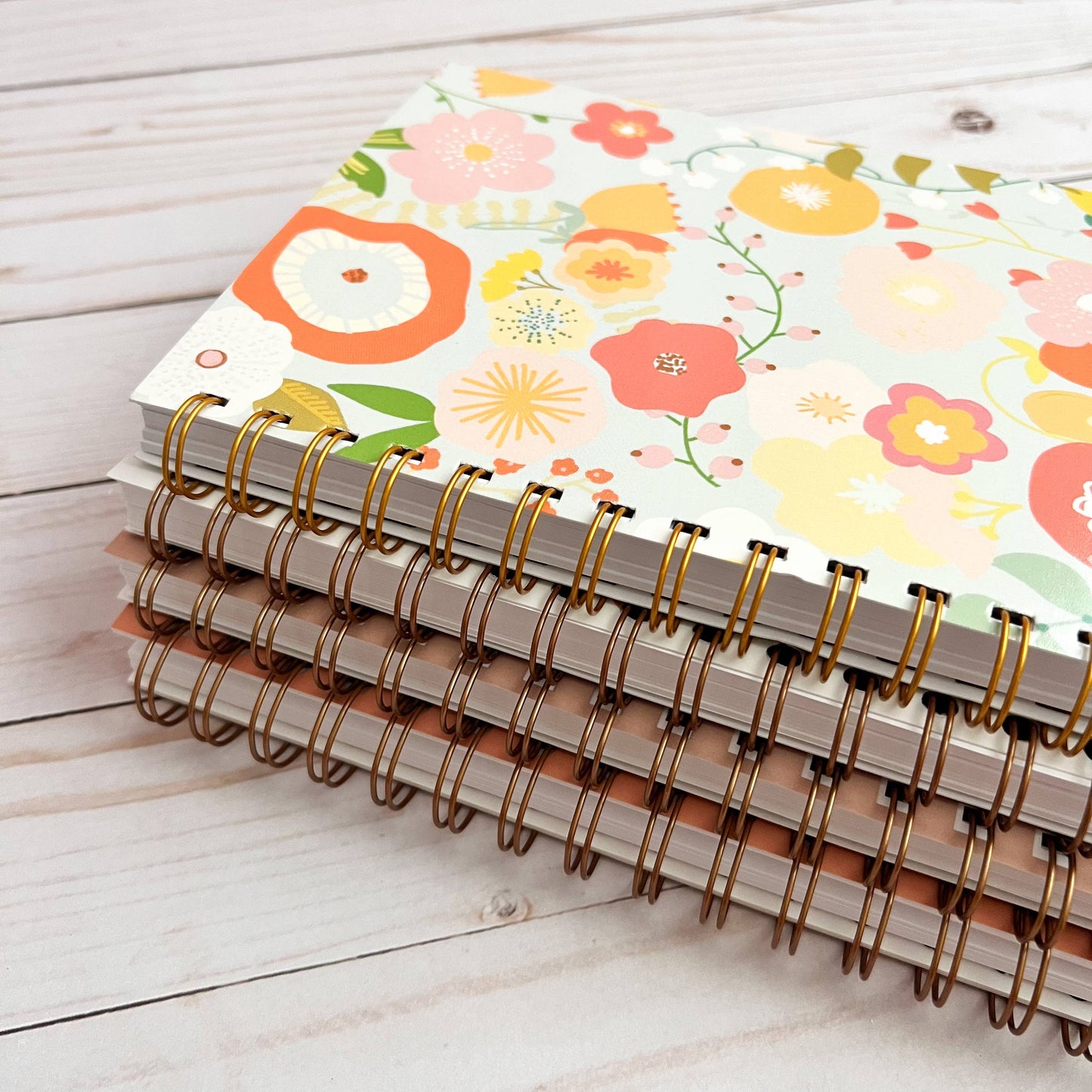 Abstract Flowers Notebook