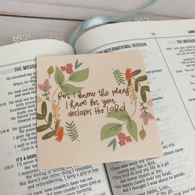 Scripture Cards | Jeremiah 29:11 | Prayer Cards | Bible card