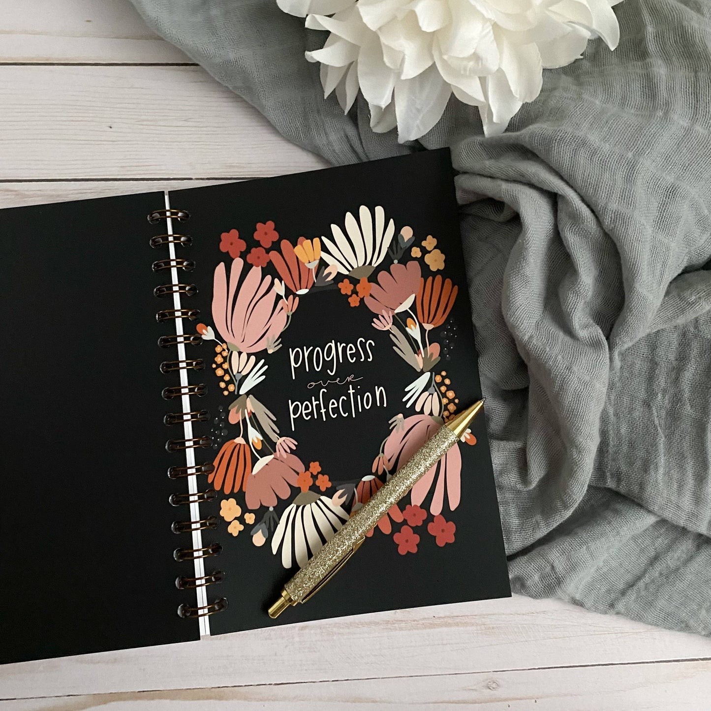 Progress Over Perfection Notebook