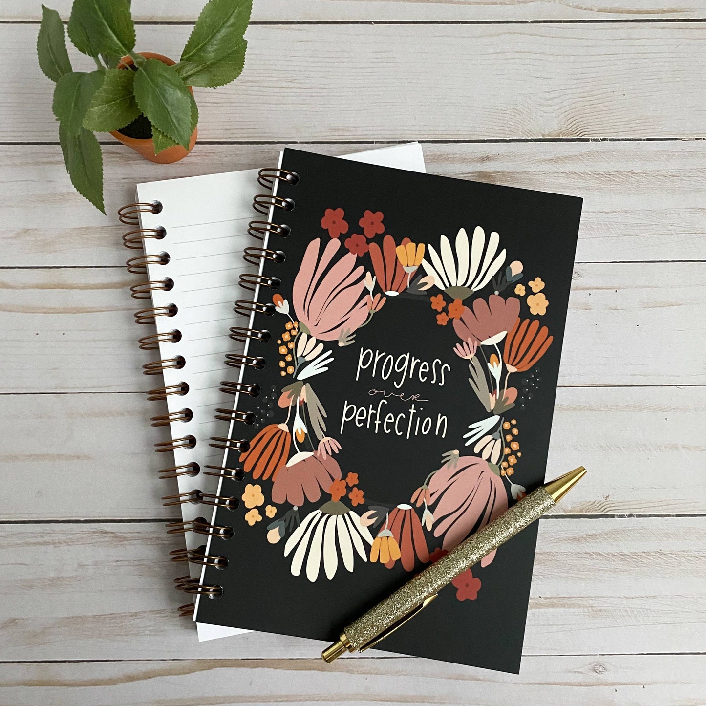 Progress Over Perfection Notebook