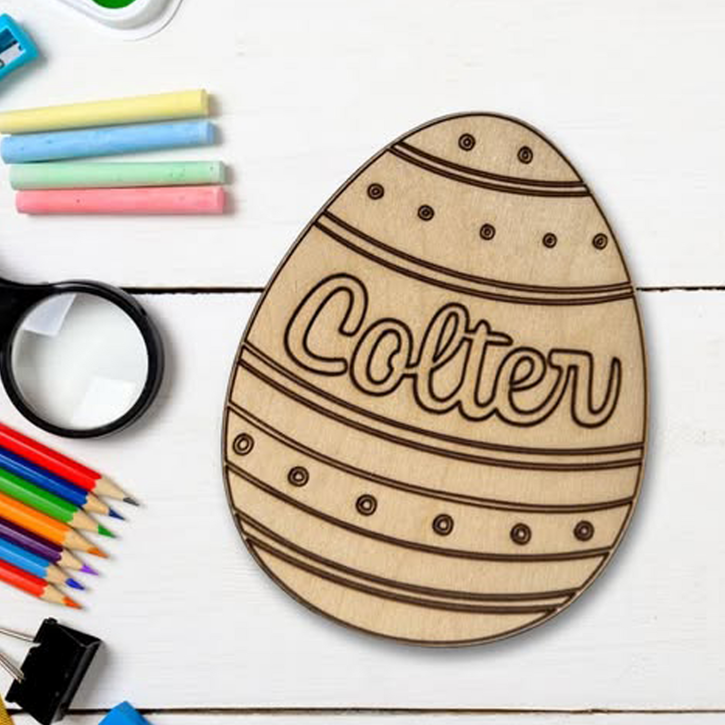 Paintable Wooden Egg