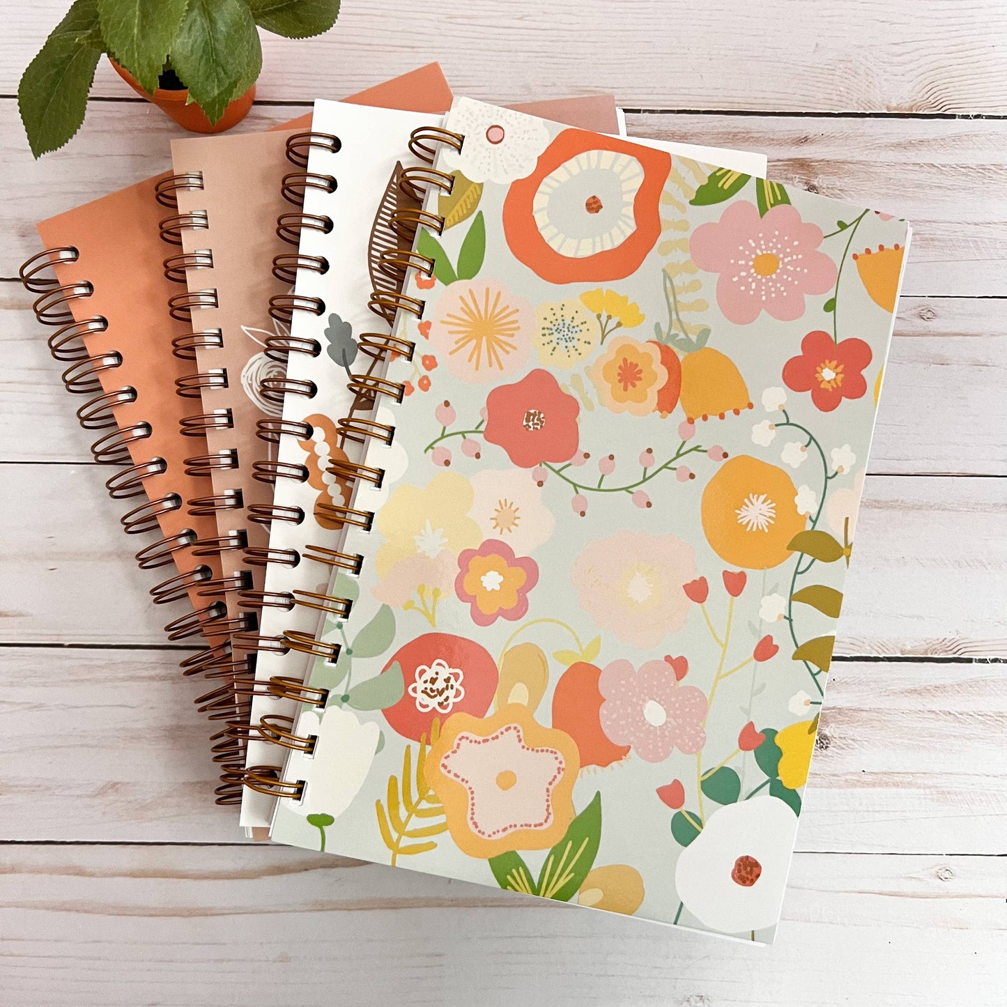 Abstract Flowers Notebook