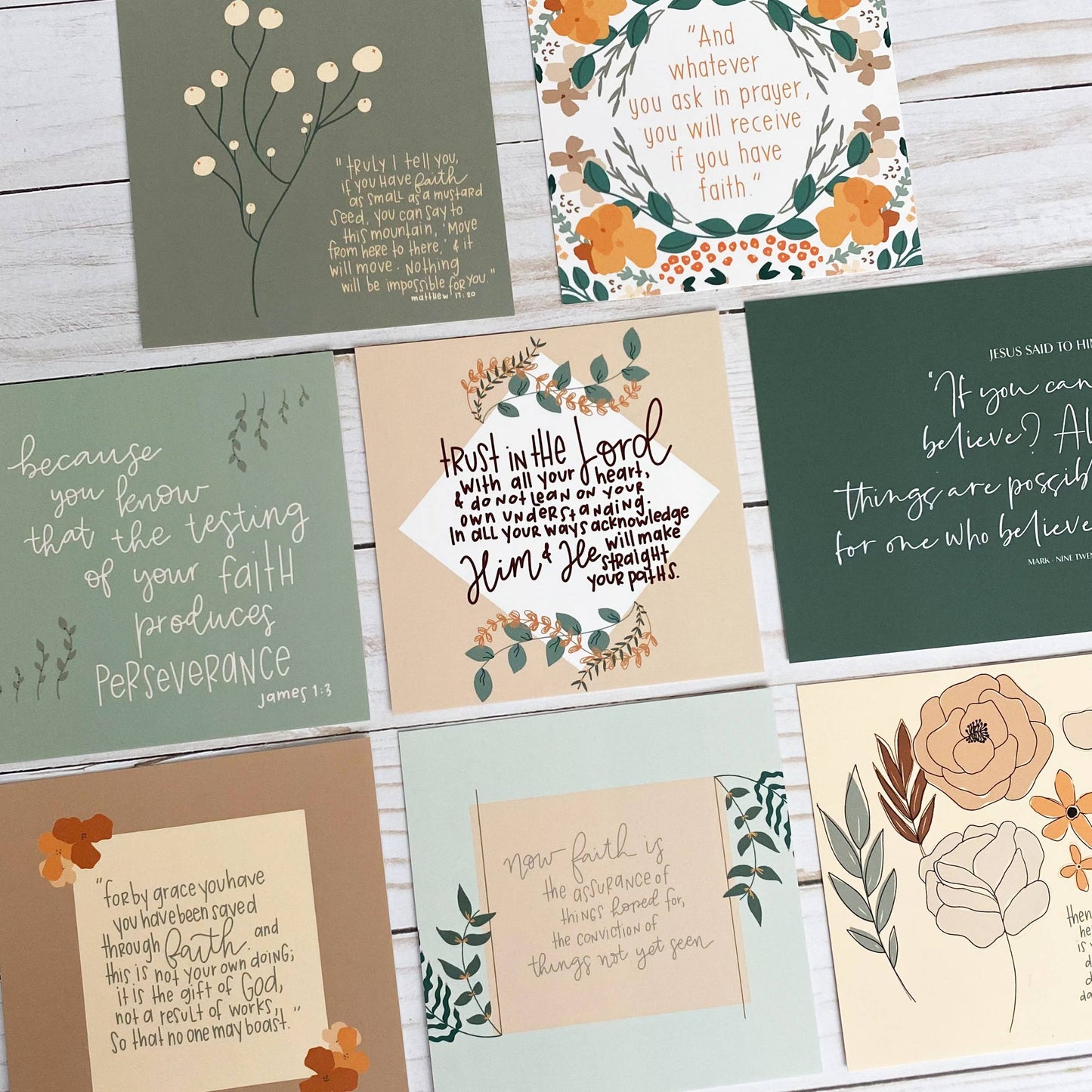 Prayer Cards | Scripture Cards | Bible verses about faith