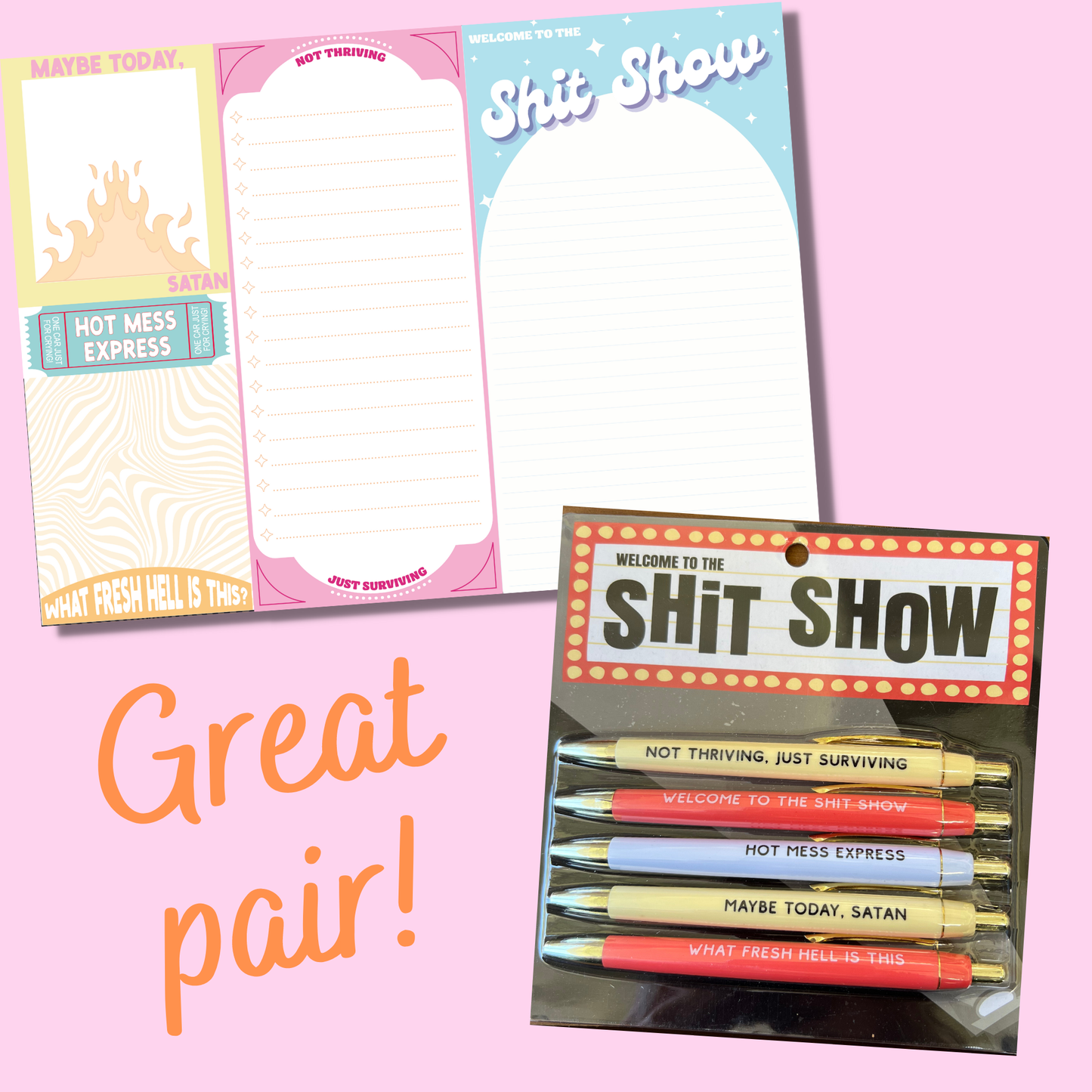 Welcome To The Shit Show Notepad  (funny, gift)