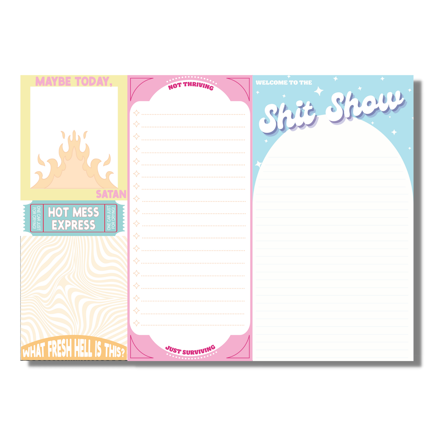 Welcome To The Shit Show Notepad  (funny, gift)