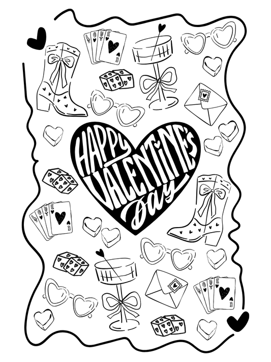18x24 Valentines Day Coloring Page