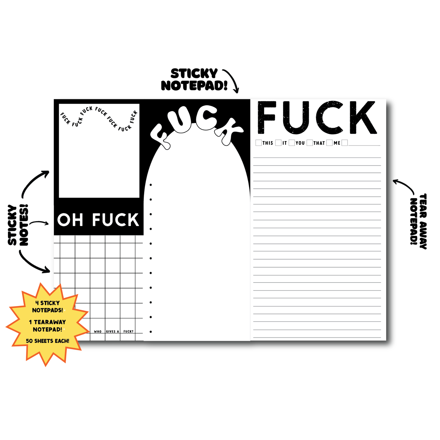 Fuck Notepad (funny, gift )