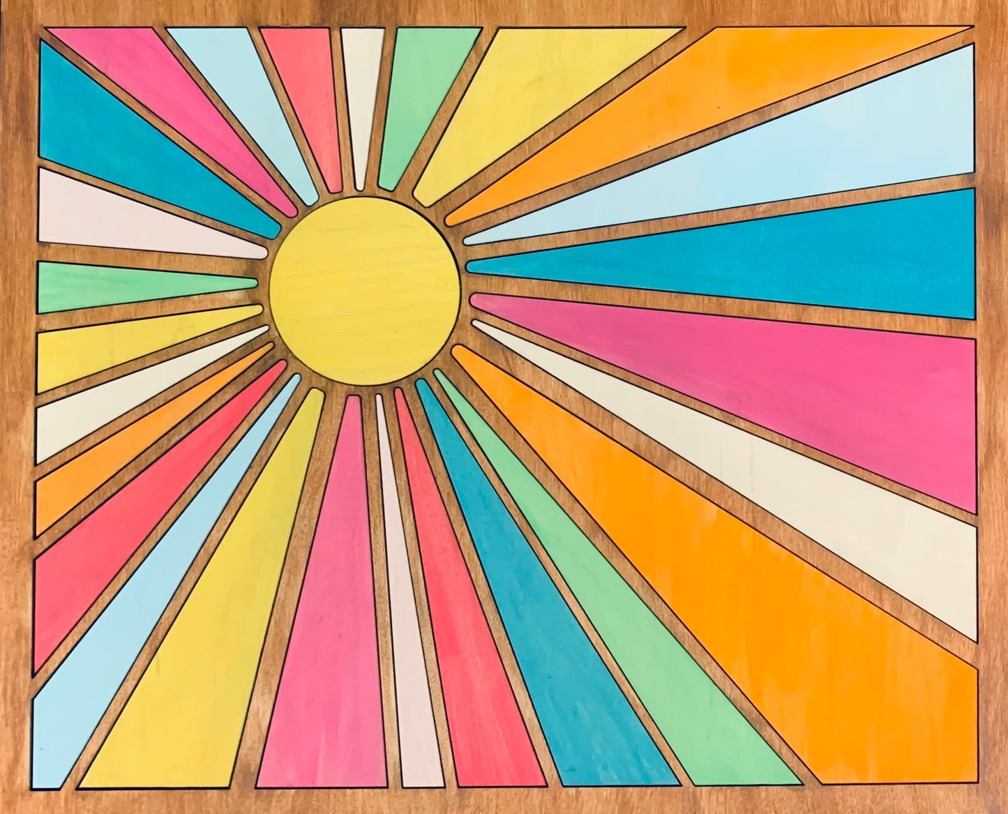 Wood Blank Sunrise Puzzle