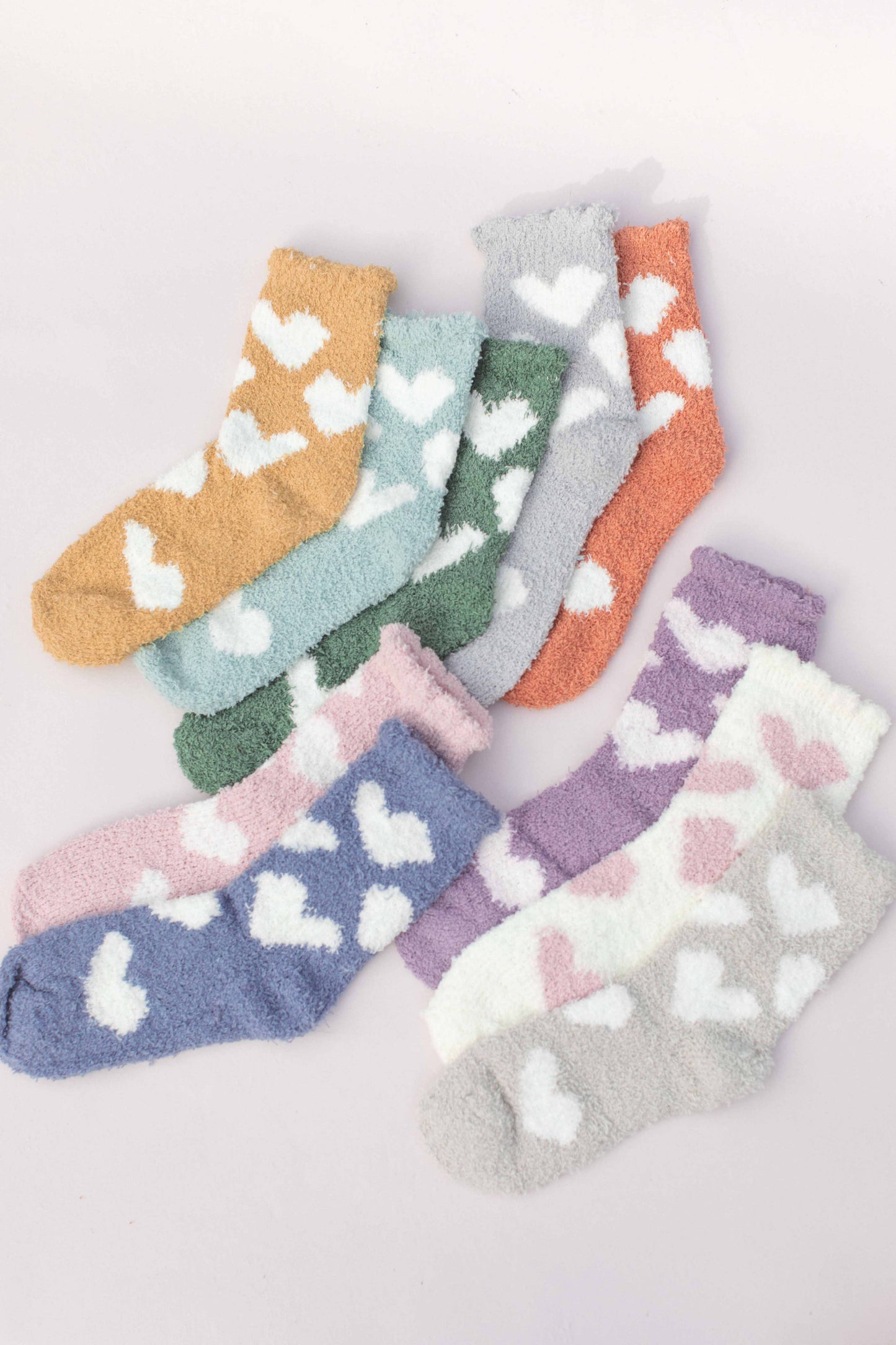 Valentine's Heart Socks Fuzzy Socks