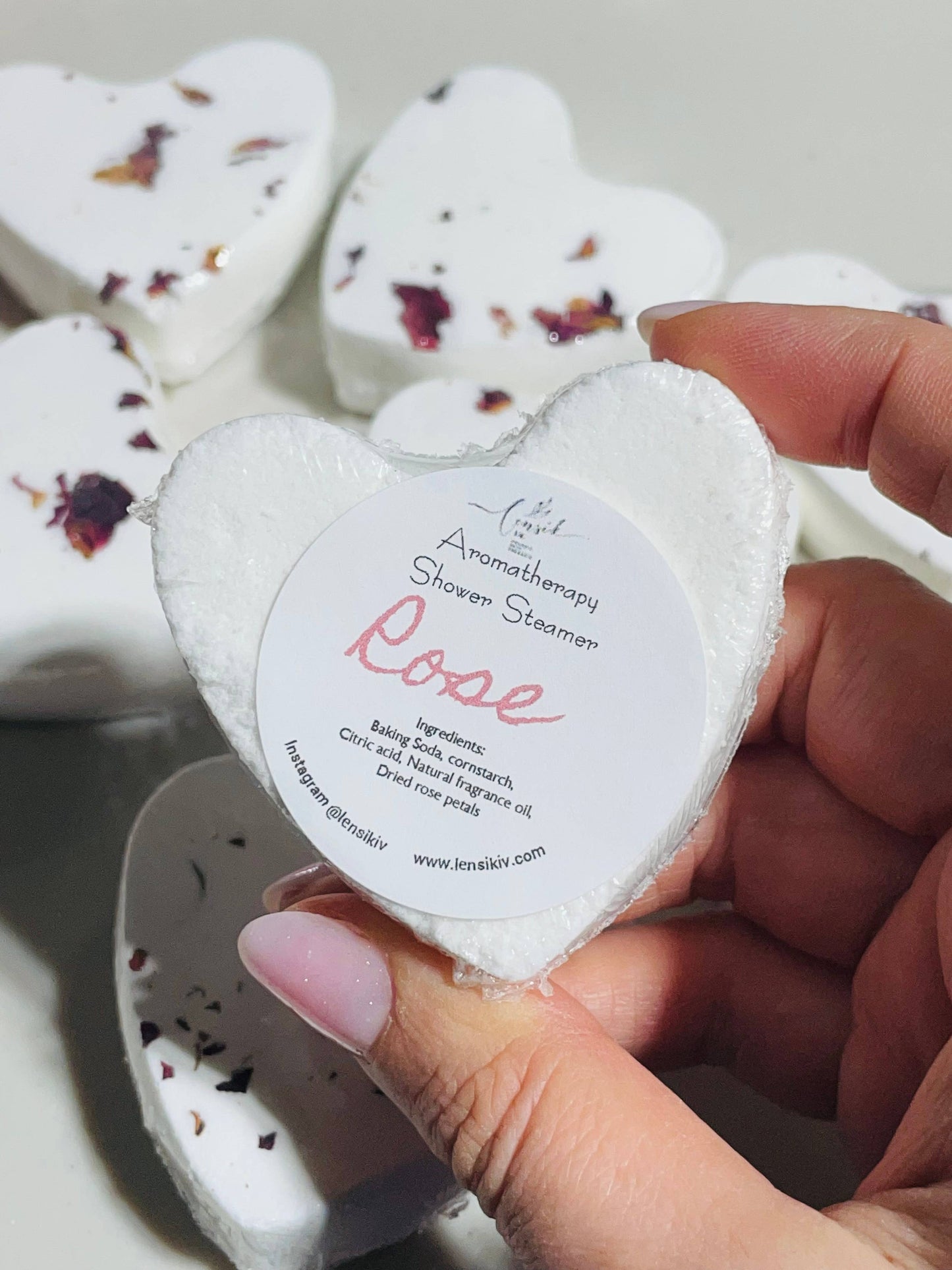 Rose Heart Shower Steamers