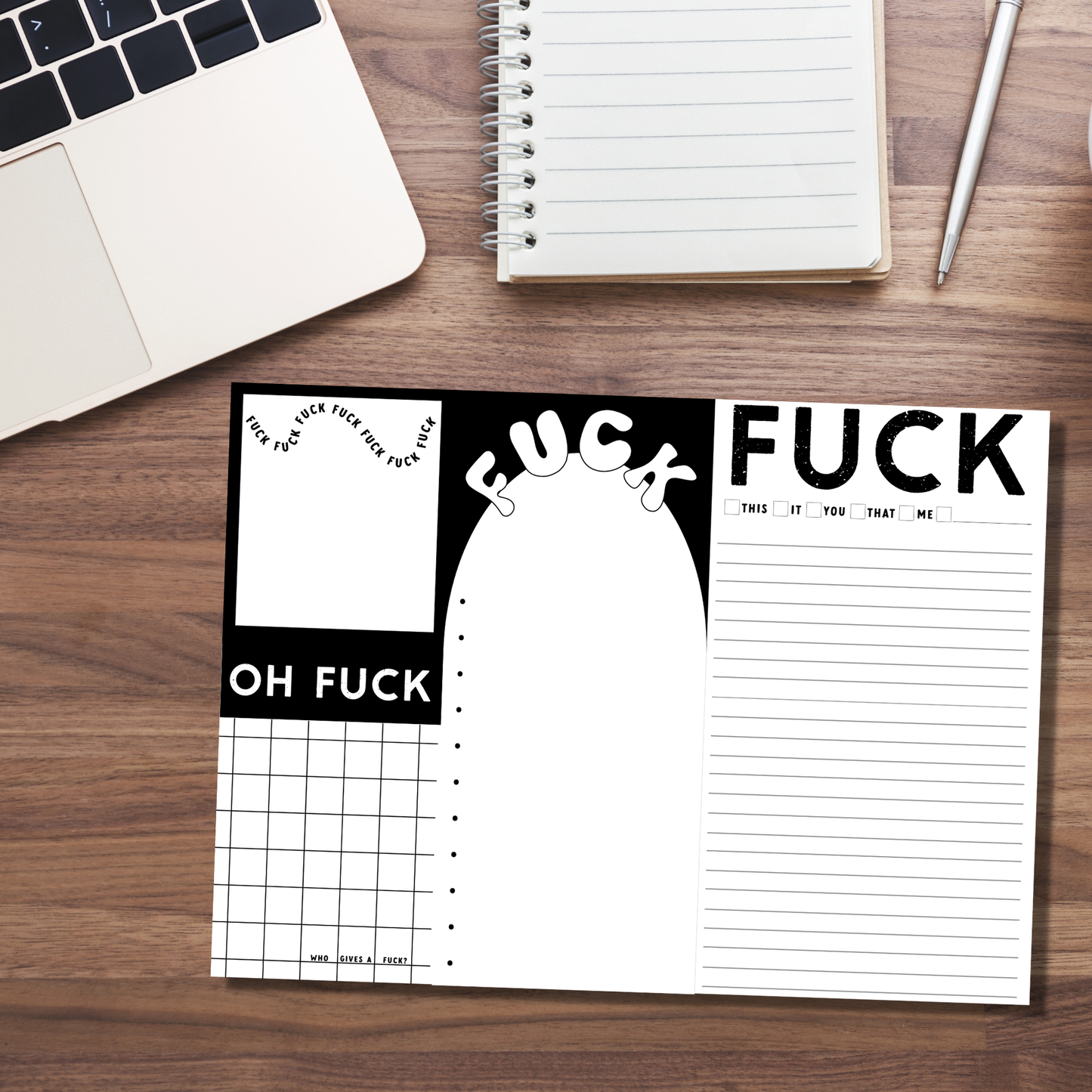 Fuck Notepad (funny, gift )