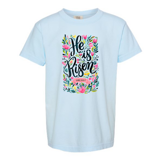 He is Risen Comfort Colors Tee