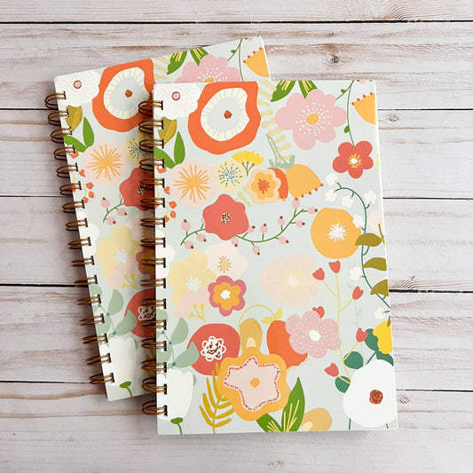 Abstract Flowers Notebook